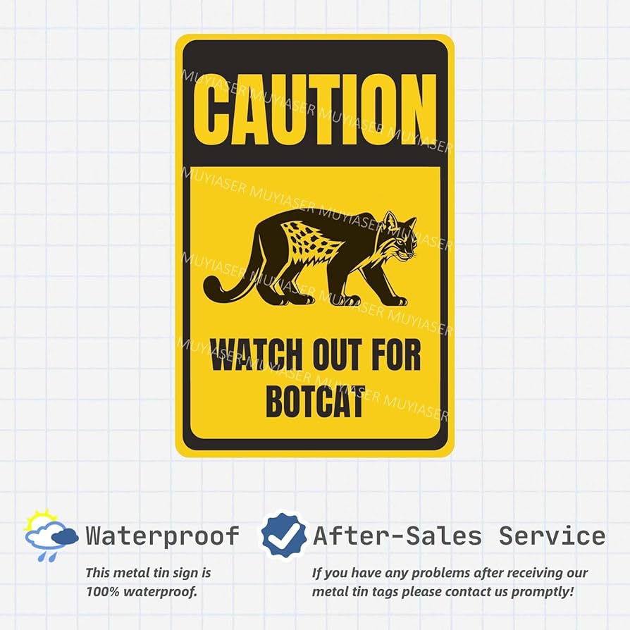 Amazon.com: MUYIASER Caution Watch Out For Bobcat Sign You